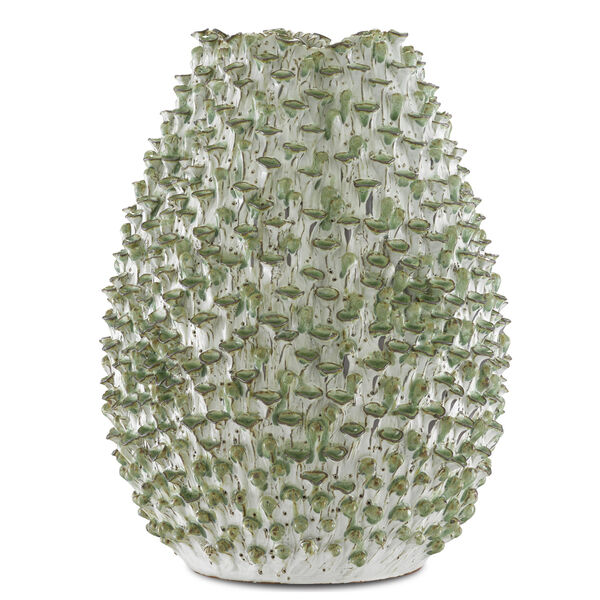 Milione White and Green Medium Vase, image 1
