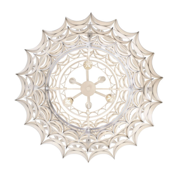 Swoon Matte White Six-Light Foyer Pendant, image 5