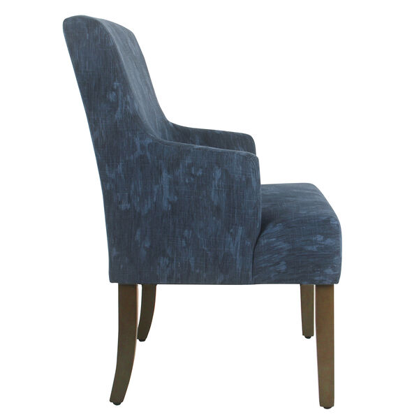Patterned Indigo Dining Chair, image 3