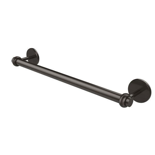 Satellite Orbit Two Collection 30 Inch Towel Bar with Twist Detail, Oil Rubbed Bronze, image 1
