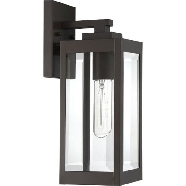 Pax Bronze 14-Inch One-Light Outdoor Lantern with Beveled Glass, image 3