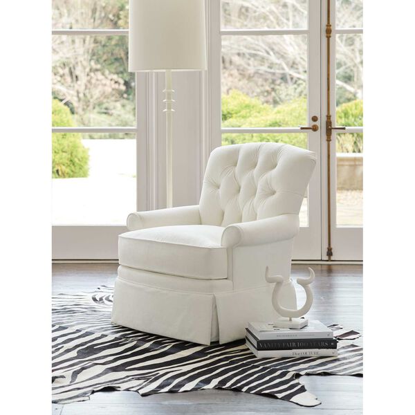 Silverado White Swivel Chair, image 3