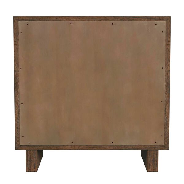 Halmstad Walnut Wood Panel Two -Drawer Nightstand, image 5