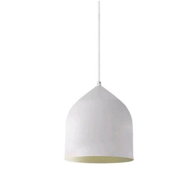 Helena White with Gold Seven-Inch One-Light LED Mini-Pendant, image 1