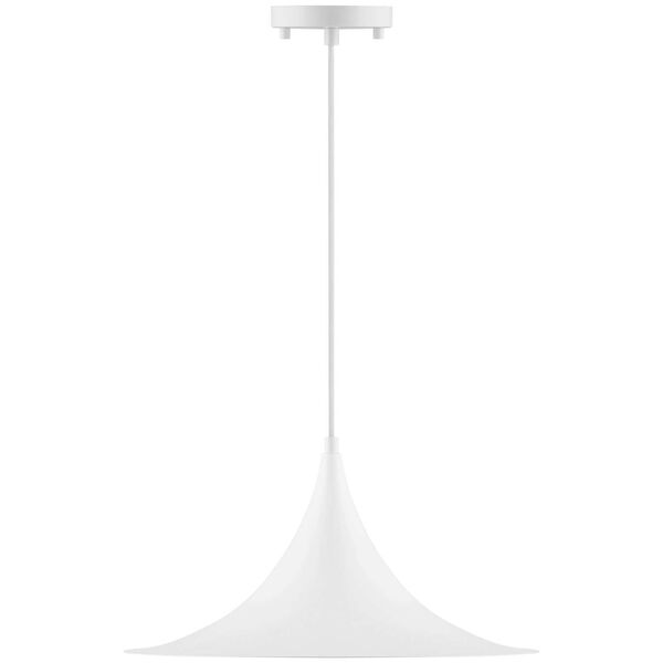 Costa Matte White 16-Inch LED Pendant, image 2