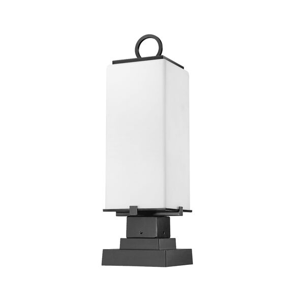 Sana 22-Inch Two-Light Outdoor Pier Mounted Fixture with White Opal Shade, image 5