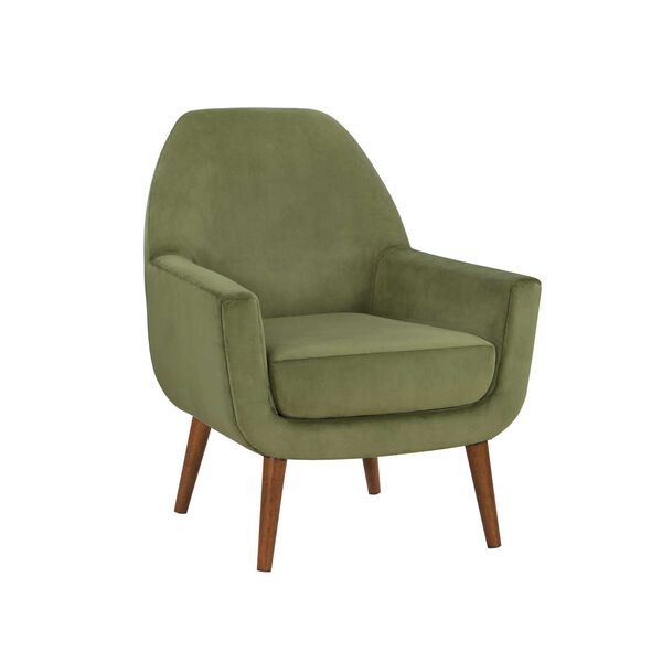 Accera Green Velvet Arm Chair, image 4