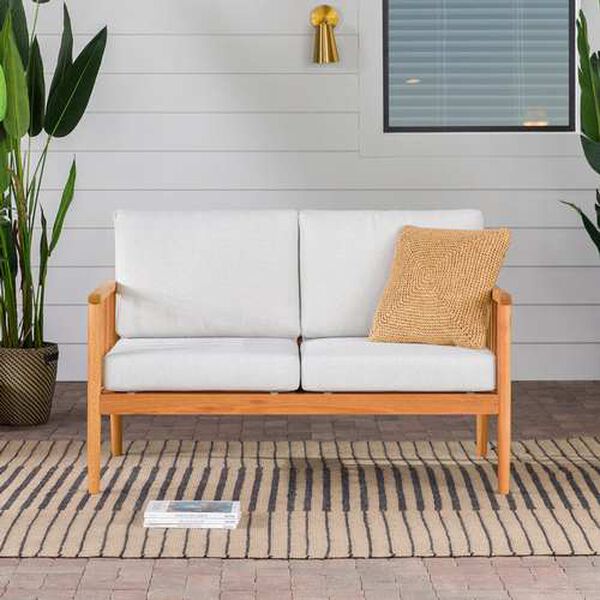 Circa Natural Outdoor Spindle Loveseat, image 2