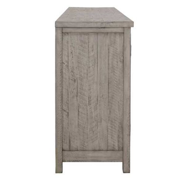 Melany Grey Credenza with Four Doors, image 6