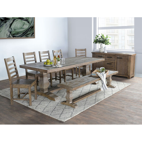 Quincy Desert Gray 94-Inch Dining Table, image 3