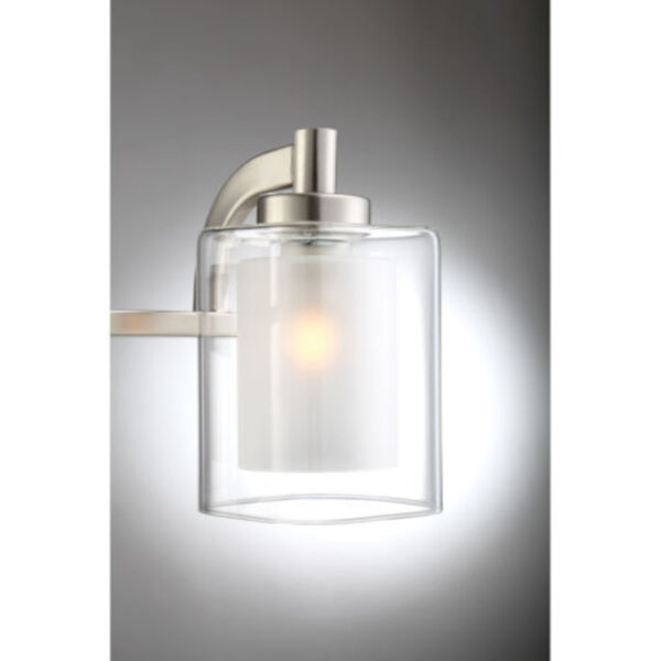 Selby Brushed Nickel Five-Light LED Bath Vanity, image 4