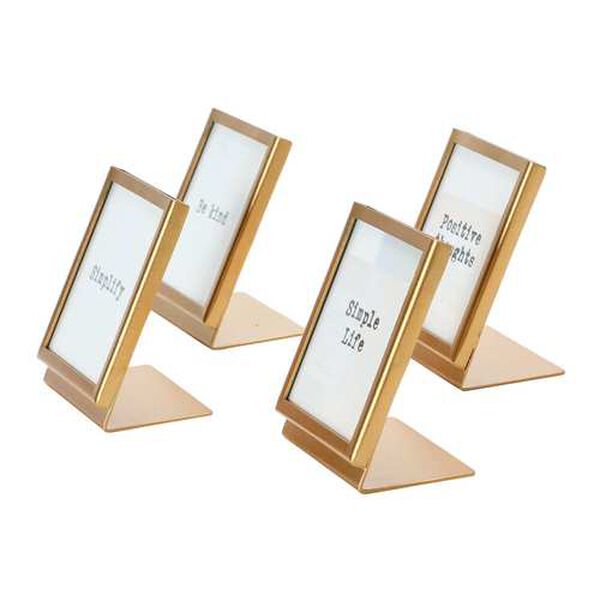 Multicolor 3 x 3-Inch Easel and Saying Wall Decor, Set of 4, image 3