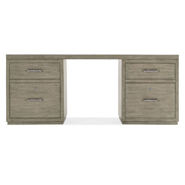 Linville Falls Smoked Gray 72-Inch Desk with Two Files, image 4