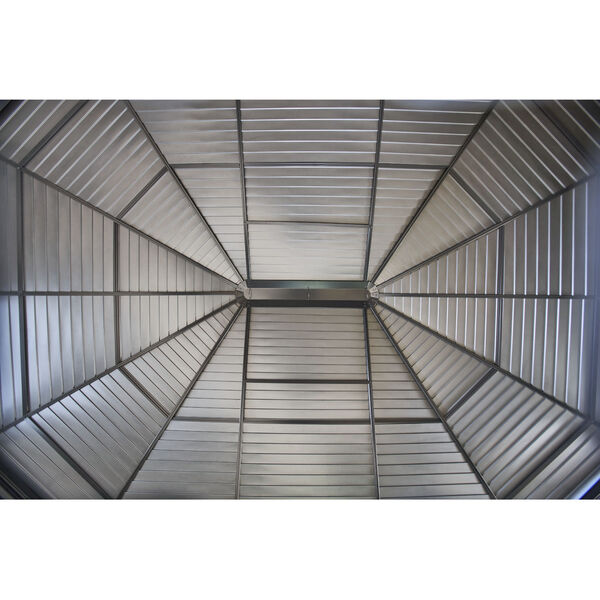 Charleston Gray 12 X 15 Ft. Steel Roof Solarium, image 4