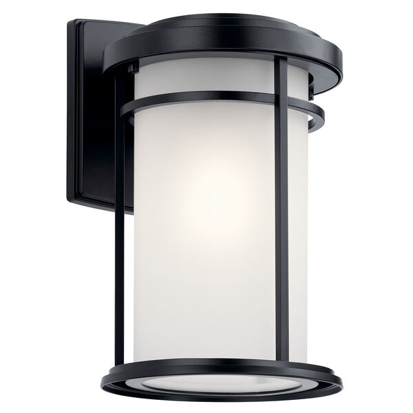 Toman Black One-Light Eight-Inch Outdoor Wall Sconce, image 1