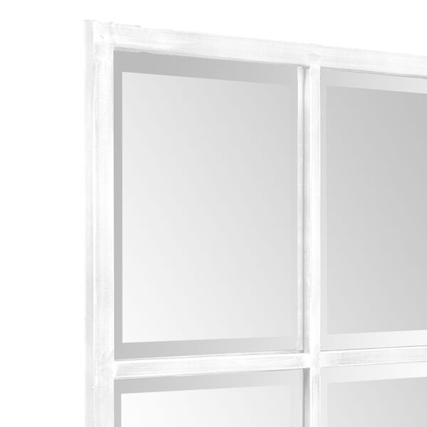 Atrium White Washed Windowpane Mirror, image 4