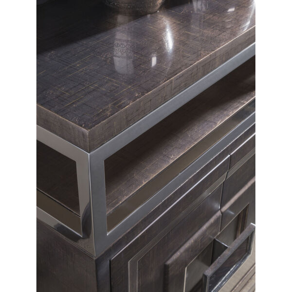 Signature Designs Brown and Silver Viscount Media Console, image 4