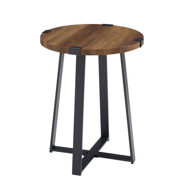 Rustic Oak Side Table, image 4