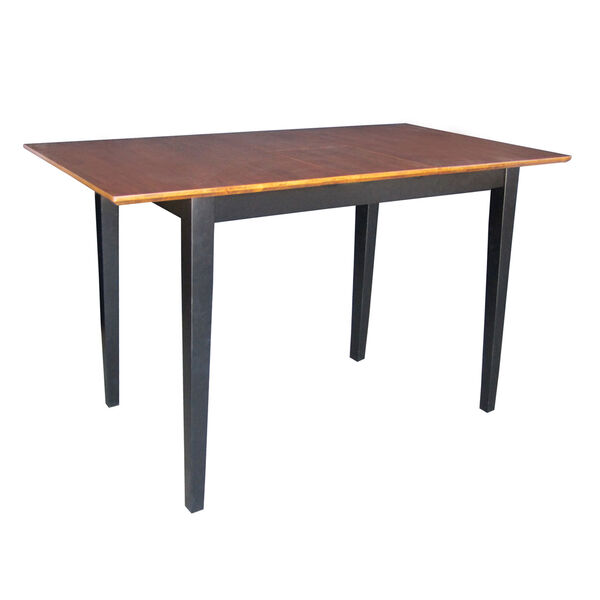 Black And Cherry 36-Inch Dining Table, image 1