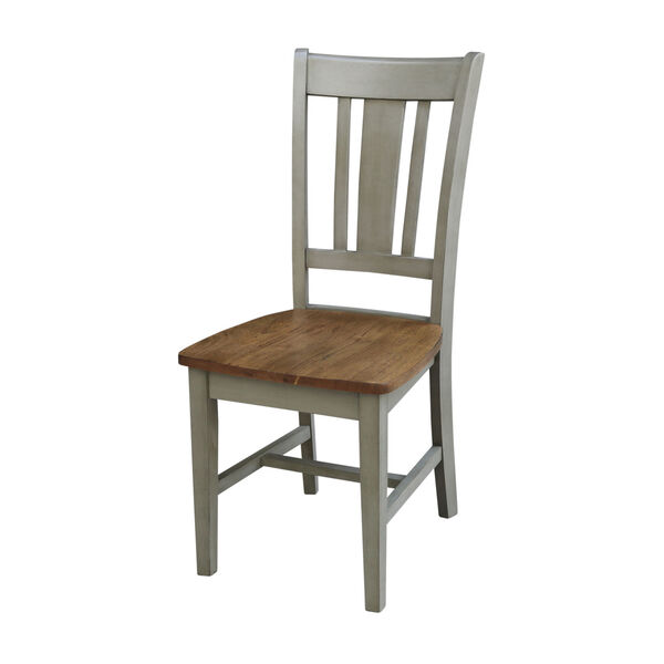 San Remo Hickory and Stone Splatback Chair, image 1