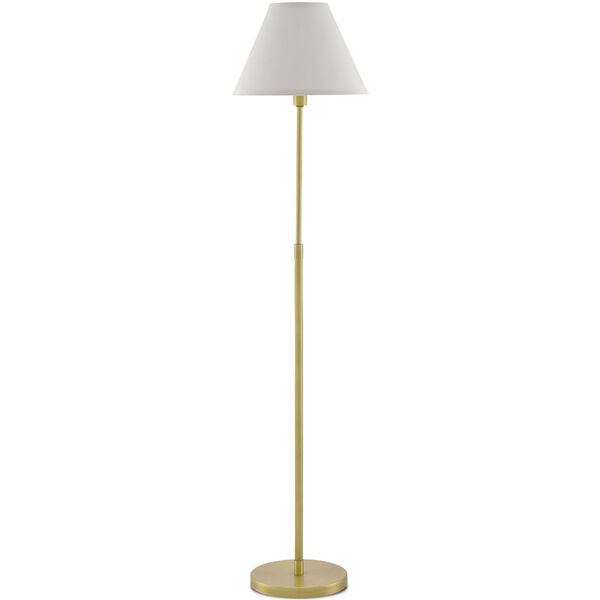Dain Antique Brass One-Light Floor Lamp, image 1
