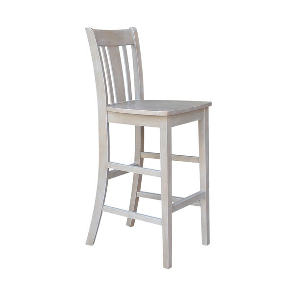San Remo Barheight Stool in Washed Gray Taupe, image 4