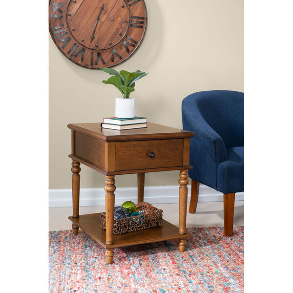 Lily Hazelnut Brown Side Table, image 8