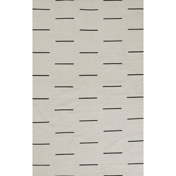 Malmo Ivory and Black Indoor/Outdoor Rug, image 1
