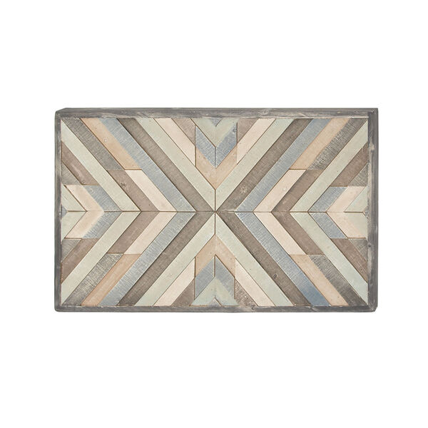 White Abstract Wood Wall Décor, 20-Inch x 32-Inch, image 4