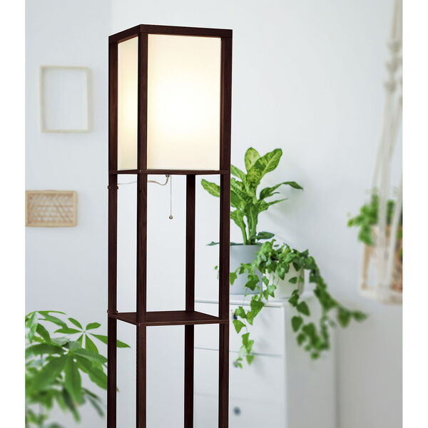 Maxwell LED Floor Lamp with Shelf, image 5