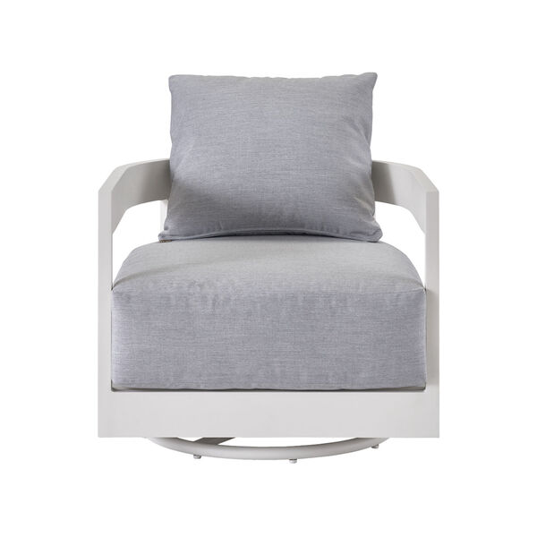 South Beach Chalk White Aluminum  Swivel Chair, image 1
