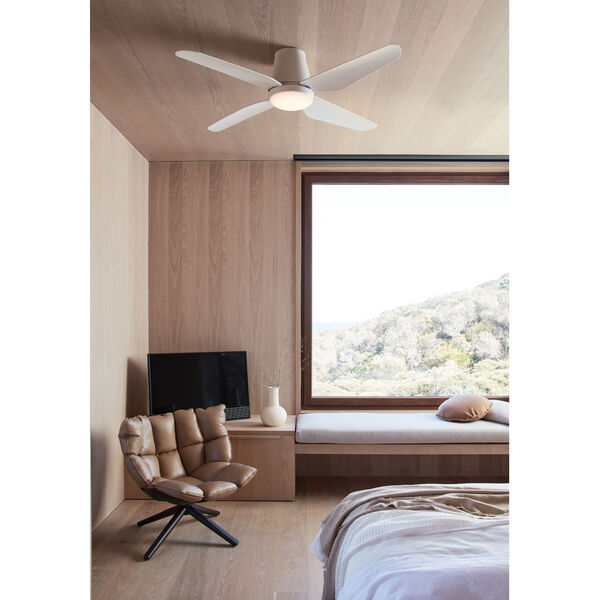 Lucci Air Aria Hugger Matte White 52-Inch LED Energy Star Ceiling Fan, image 3