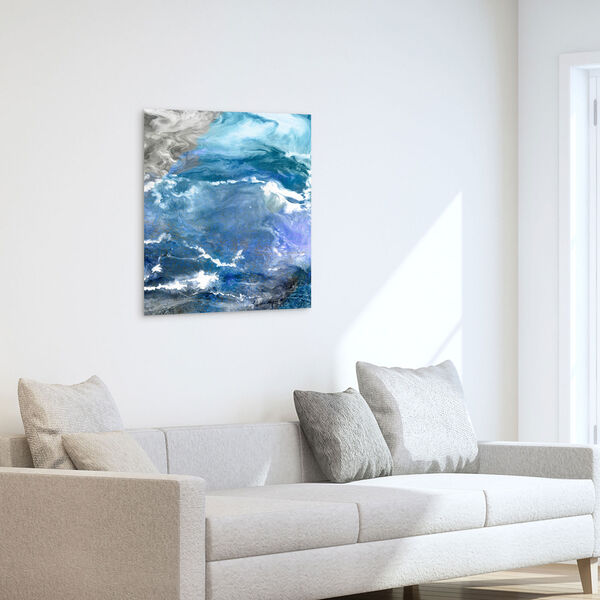 Glistening Tide B Frameless Free Floating Tempered Glass Wall Art, image 4