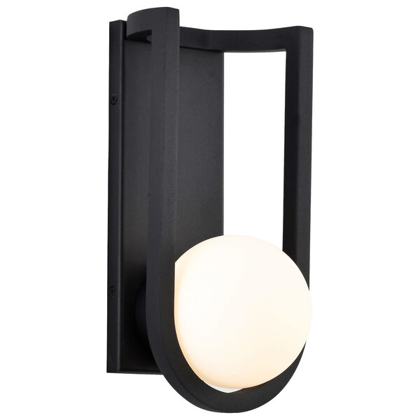 Cradle Matte Black Six-Inch LED Outdoor Wall Mount, image 4