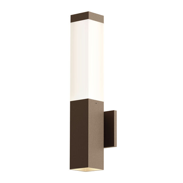 Square Column Textured Bronze LED 3-Inch Wall Sconce, image 1