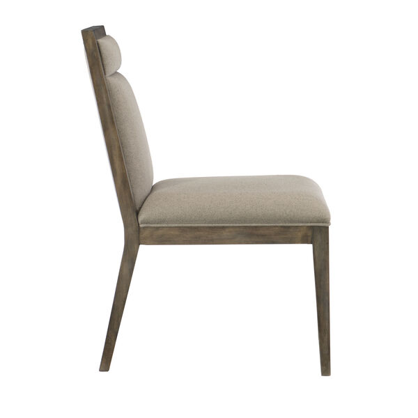 Profile Warm Taupe Wood and Fabric 22-Inch Dining Chair, image 2
