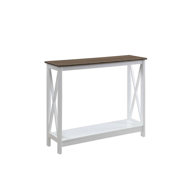 Oxford Driftwood White Console Table, image 1