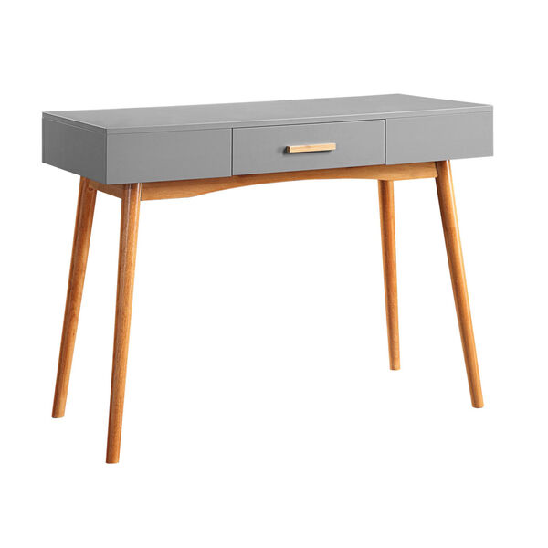 Oslo Gray Drawer Desk, image 3