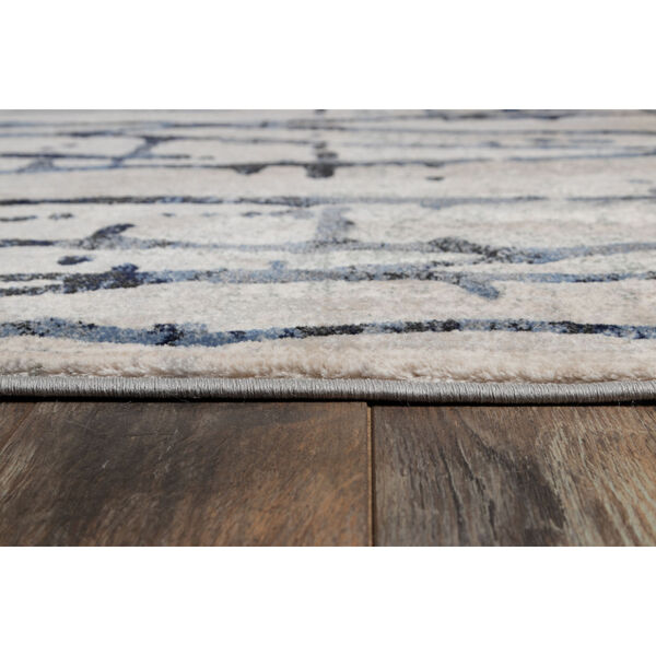 Logan Abstract Gray Rectangular: 3 Ft. 11 In. x 5 Ft. 7 In. Rug, image 3