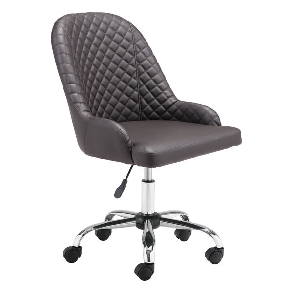 Space Brown and Silver Office Chair, image 1