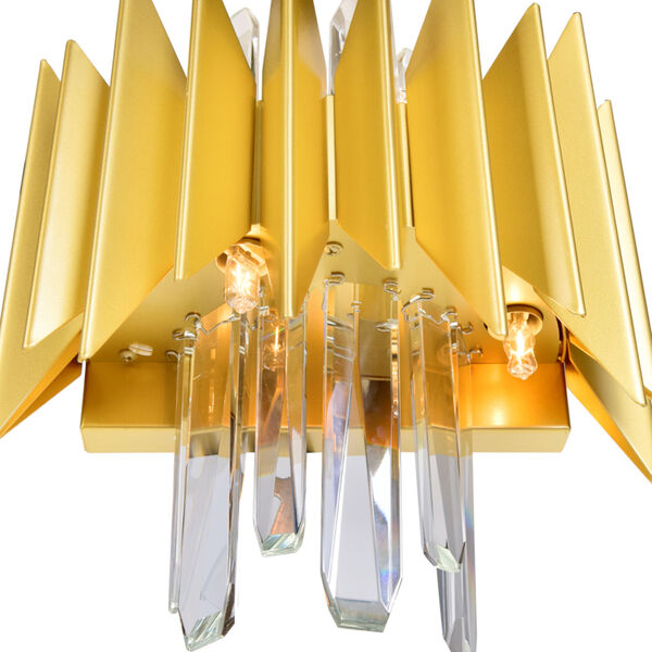 Cityscape Satin Gold Five-Light Wall Sconce, image 4
