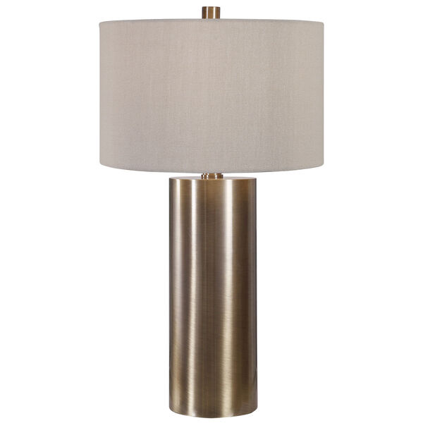 Taria Antique Brushed Brass Table Lamp, image 5