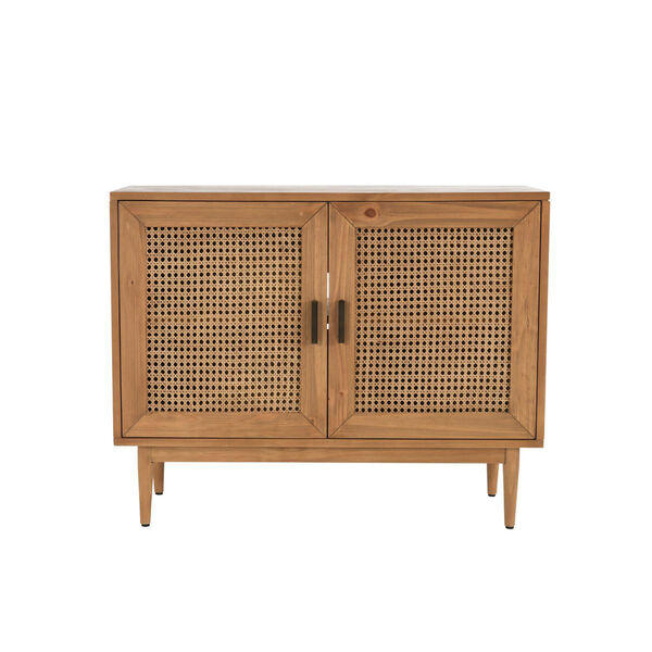 Edris Natural Brown Two-Door Accent Cabinet, image 1