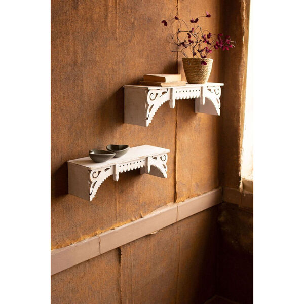 Wooden Wall Shelves, Set of Two, image 1