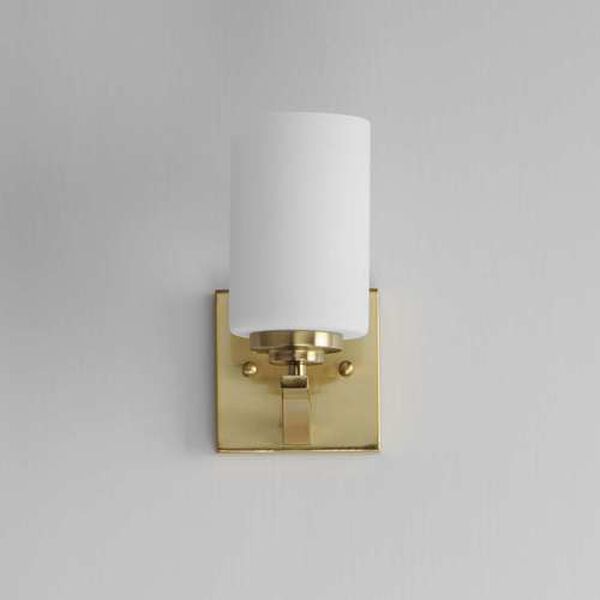 Deven Satin Brass One-Light Wall Sconce, image 2