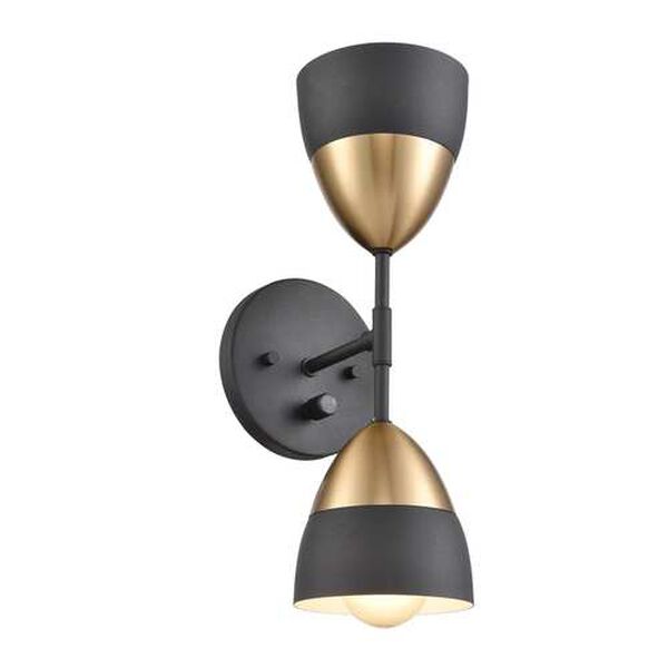 Milla Charcoal Black Two-Light Wall Sconce, image 3
