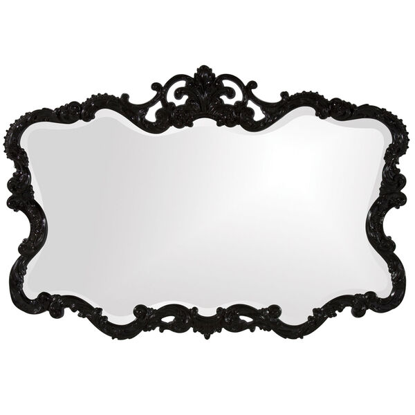 Talida Black 1-Inch Rectangle Mirror, image 1