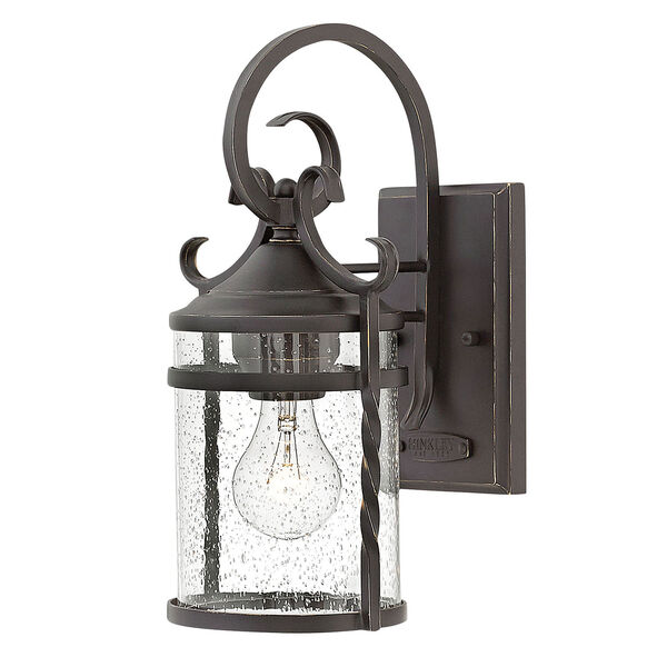 Casa Olde Black 7-Inch One-Light Outdoor Small Wall Mount, image 1