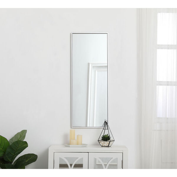 Eternity Silver 14-Inch Rectangular Mirror with Metal Frame, image 2