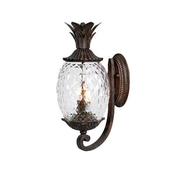 Lanai Black Coral Two-Light 18-Inch Outdoor Wall Mount, image 1